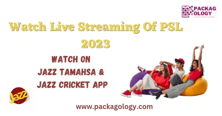 Watch Live PSL Match on Jazz: Ad-Free WorldCup Match 2023 Streaming