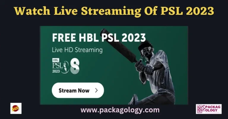 Get Free PSL Match Updates 2023 Via Jazz Tamasha & Cricket Apps