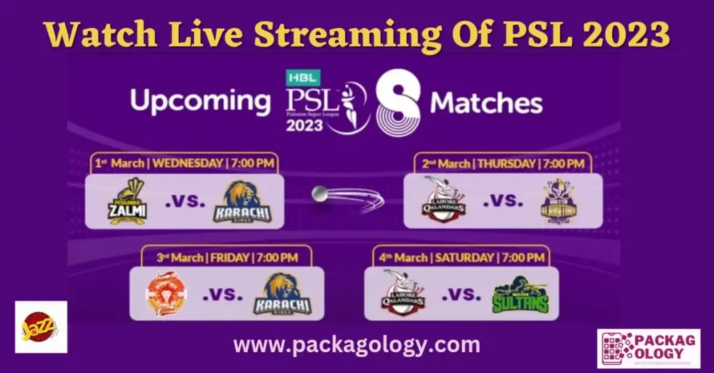 Get Free PSL Match Updates 2023 Via Jazz Tamasha Cricket Apps